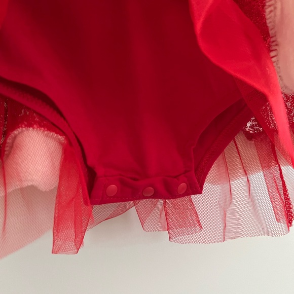 Baby Girl Santa Tutu Onesie - Picture 3 of 3